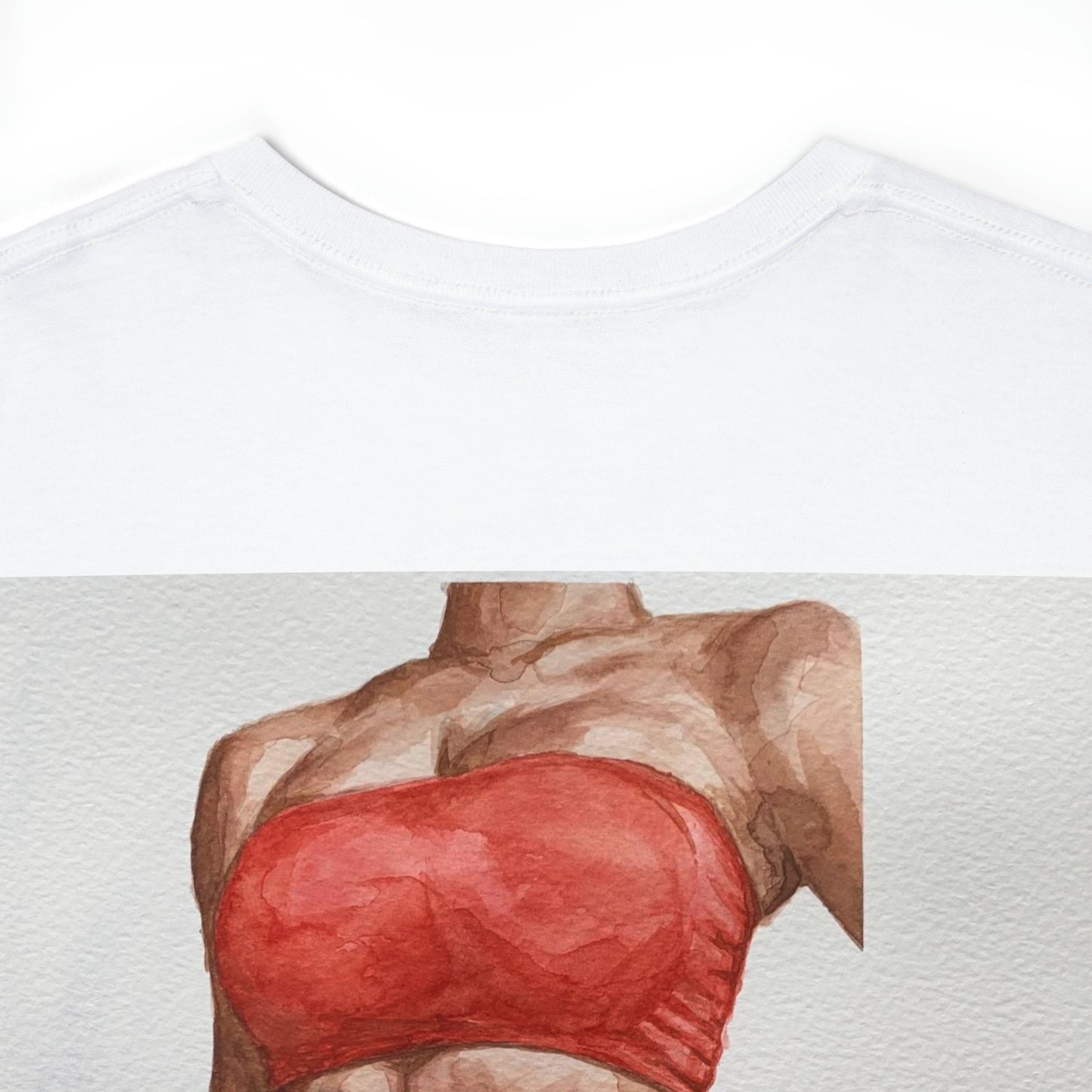 Unisex Heavy Cotton Tee - Original Watercolor Design