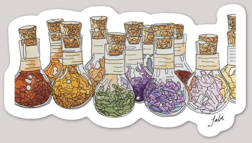 Colorful Hippie Sticker